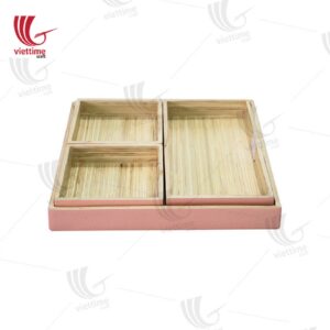 Stylish Bamboo Tray Set