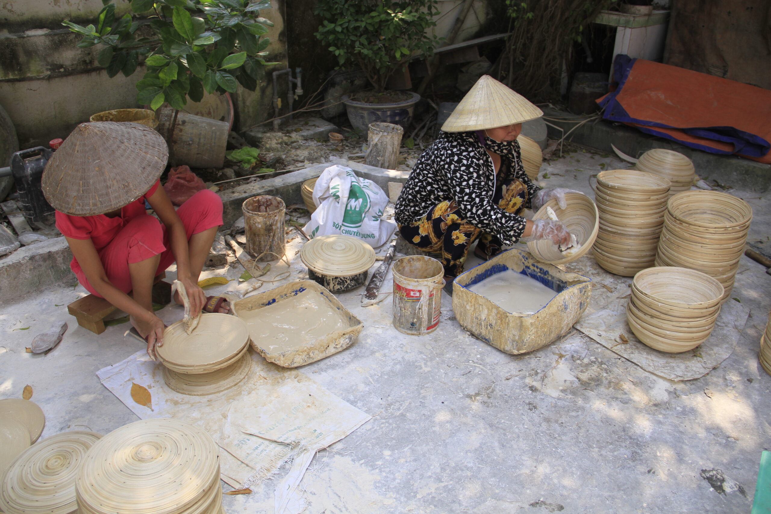 spun bamboo making