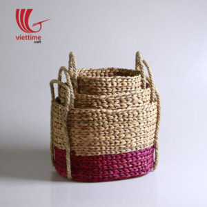 Water Hyacinth Storage Basket Set