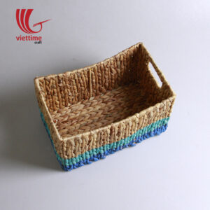 Dipped Colorful Water Hyacinth Basket Set