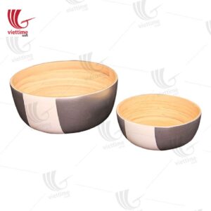 Lacquer Bamboo Bowl Set