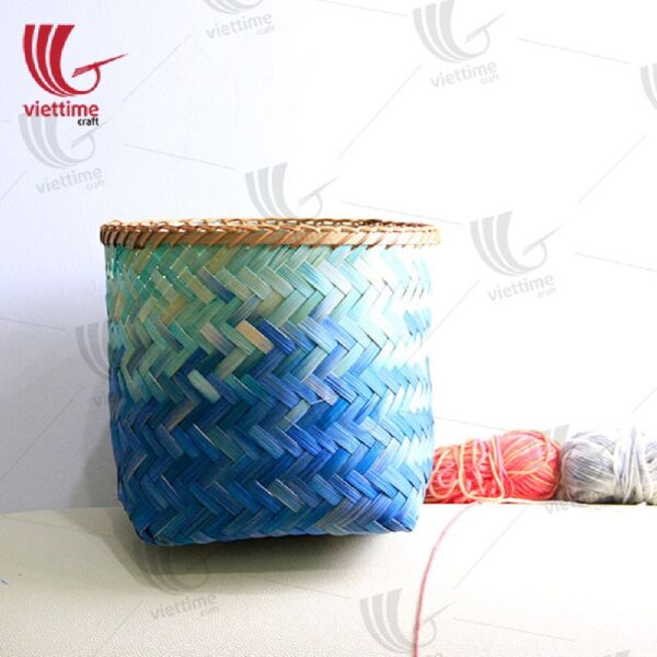 Colorful Weaving Bamboo Storage