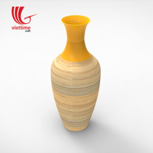Traditional Lacquer Bamboo Vase