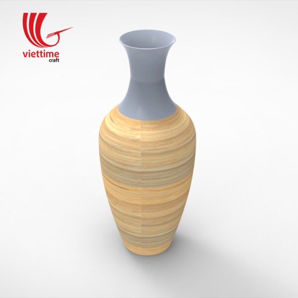 Traditional Lacquer Bamboo Vase