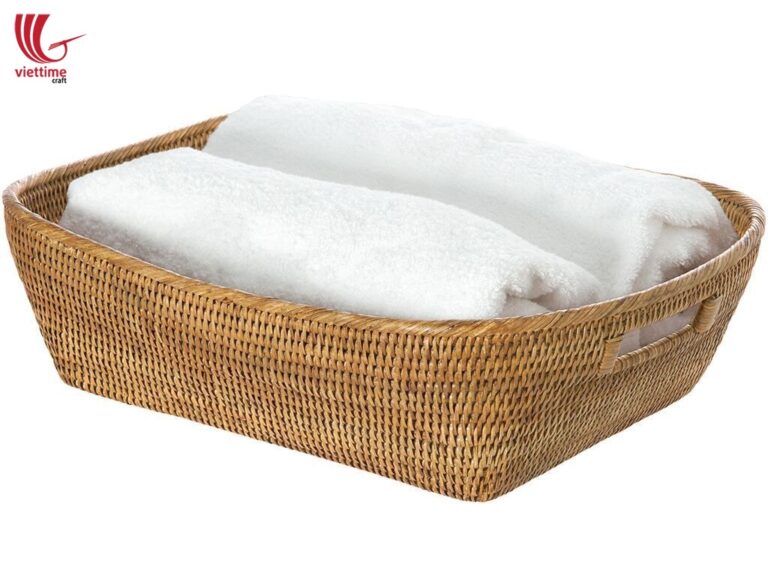 Hand Woven Rattan Home Baskets/Box With Lid/ Viettimecraft JSC