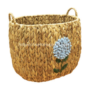 Round Water Hyacinth Basket I Viettimecraft
