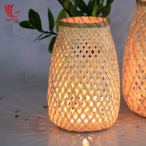 Woven Bamboo Lanterns Set
