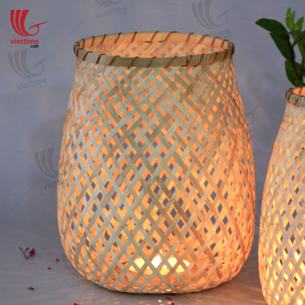 Woven Bamboo Lanterns Set