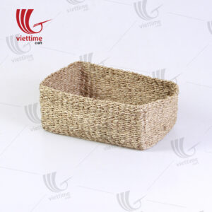 Hot Natural Rectangle Seagrass Basket