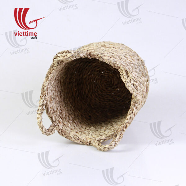 Natural Seagrass Storage Basket With Handle