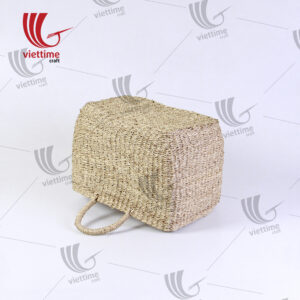 Rectangular Seagrass Basket Set With Handle