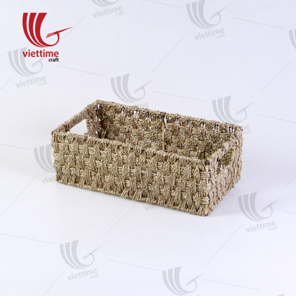 Rectangle Handwoven Seagrass Trays Set