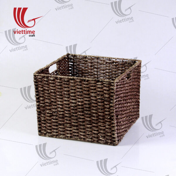 Brown Seagrass Storage Basket Wholesale