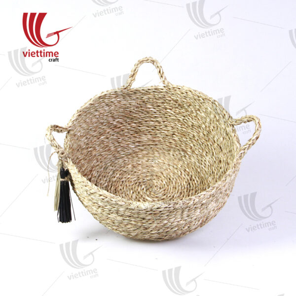 Natural 4 Short Handle Seagrass Basket