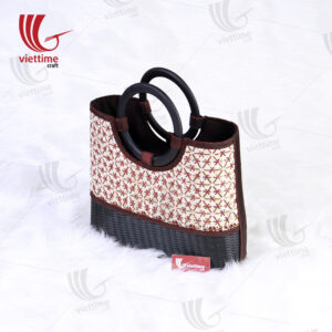 Woven Pattern Bamboo Handbags Wholesale