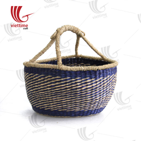 Violet Seagrass Bolga Basket Wholesale