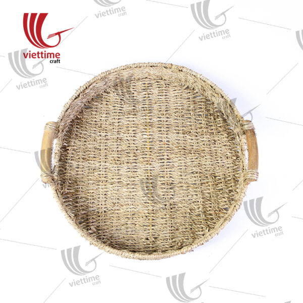 Round Seagrass Tray Set Of 2