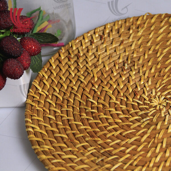 Round Woven Rattan Charger Plate