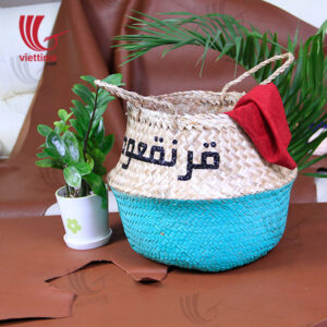 New Nice Seagrass Belly Basket