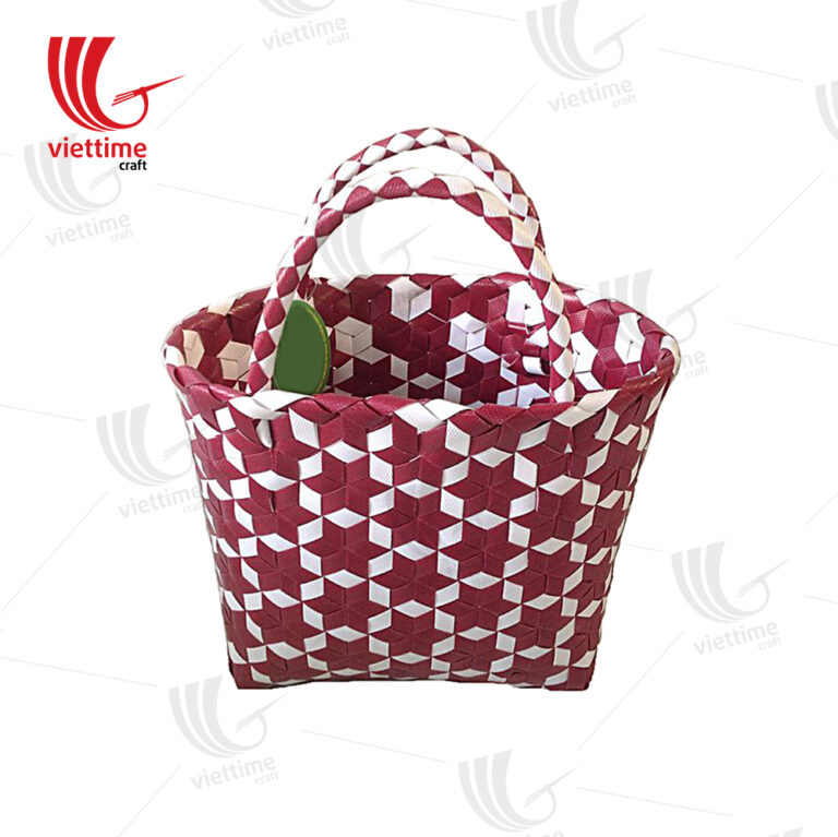 woven plastic basket bag