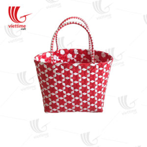 Woven Plastic Basket Bag