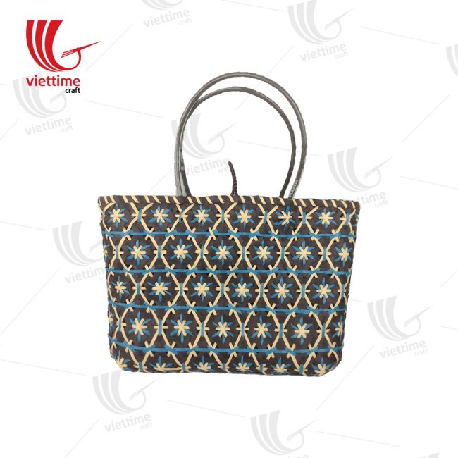 woven plastic basket bag