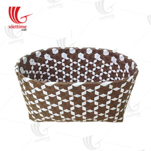 Hive Woven Plastic Basket Bag