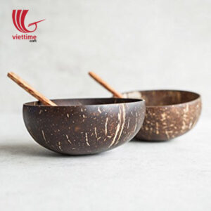 Coconut Bowl And Spoon Set Of 2