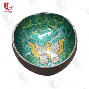 Lacquered Draw Inside Coconut Bowls