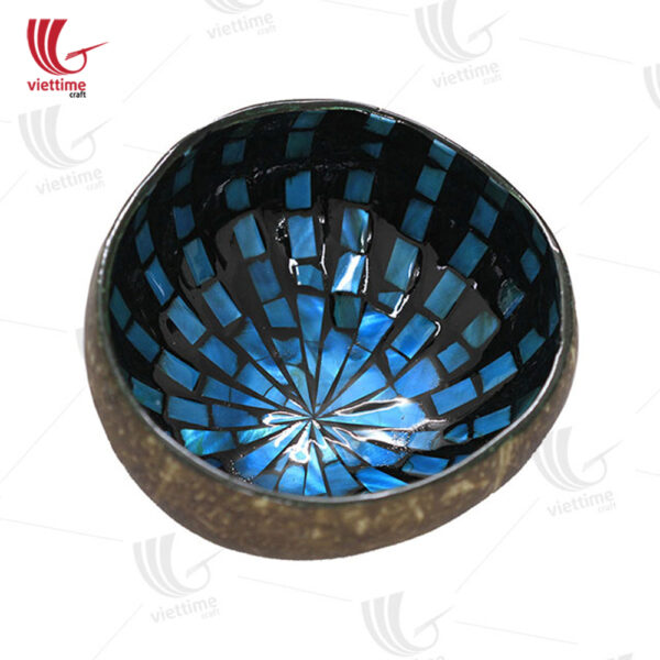 Inlaid Mother Of Pearl Coconut Bowl