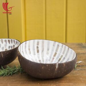 Beautiful Lacquered Coconut Shell Bowls