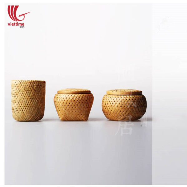 Weaving Bamboo Storage Basket Set Of 3