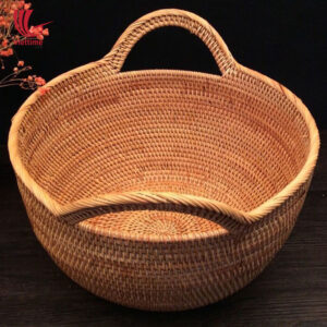 Useful Rattan Storage Basket With Handle