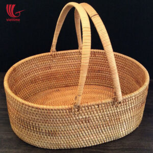 Rattan Shopping Basket With Handle