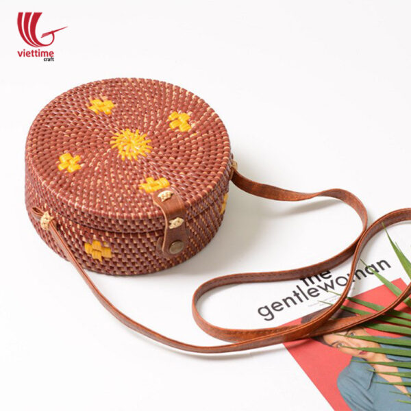 Collection Of Rattan Bag With Plastics String