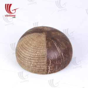Half Carved Natural Coconut Bowls Wholesale