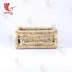 Water Hyacinth Basket With Seagrass