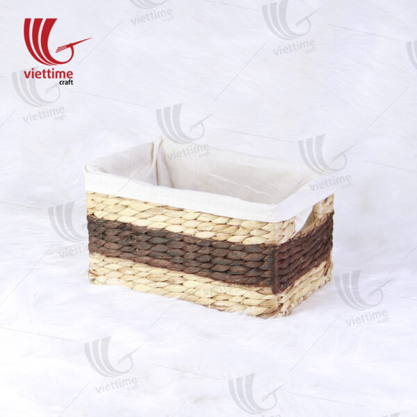 Water Hyacinth Basket With Cloth