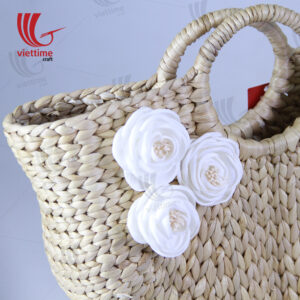 Beautiful White Flower Water Hyacinth Bag