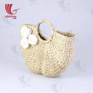 Beautiful White Flower Water Hyacinth Bag