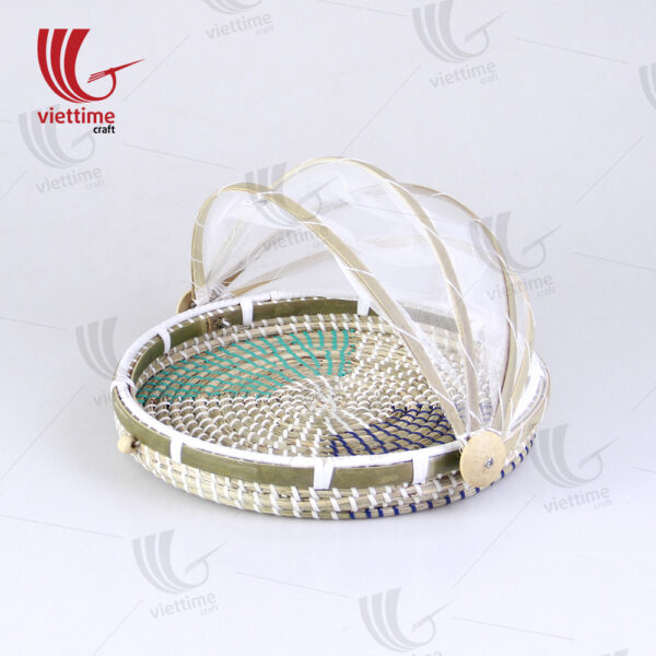 Nice Seagrass Basket With Net Cover Set Of 2