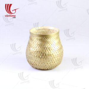 Dipped Golden Weaving Bamboo Lantern