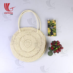 White Paper Round Bag For Women Wholesale