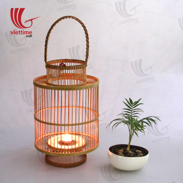 Woven Bamboo Lantern In Garden Wholesale
