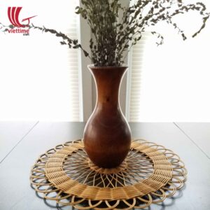 Beautiful Flower Rattan Placemat For Decoration