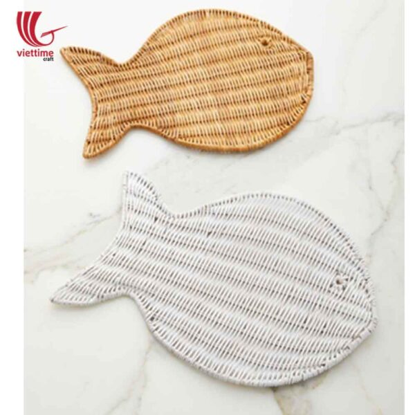 Beautiful Fish Style Rattan Placemats