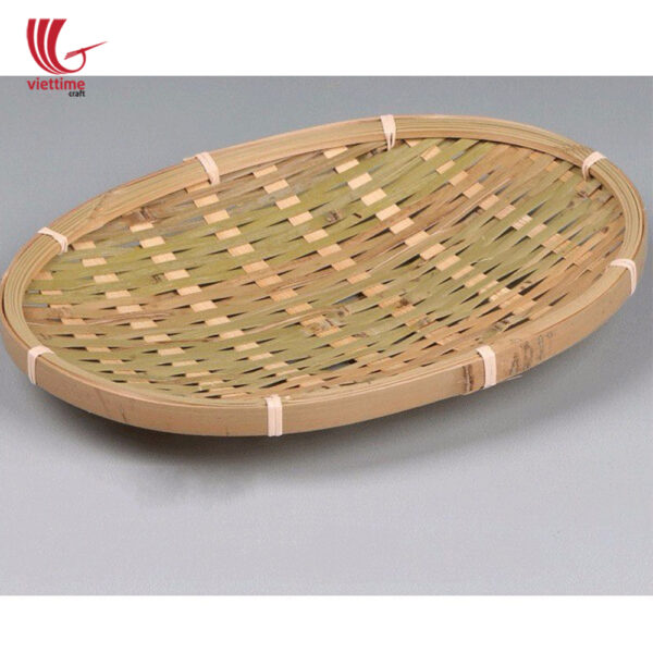 Round Weaving Bamboo Tray Set Of 3