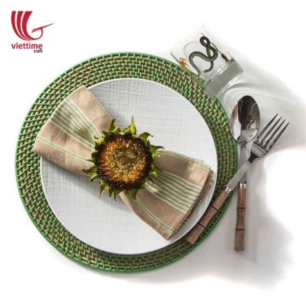 Colorful Rattan Placemat For Meal Decoration
