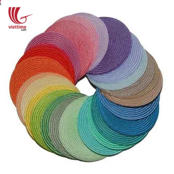 Colorful Rattan Placemat For Meal Decoration