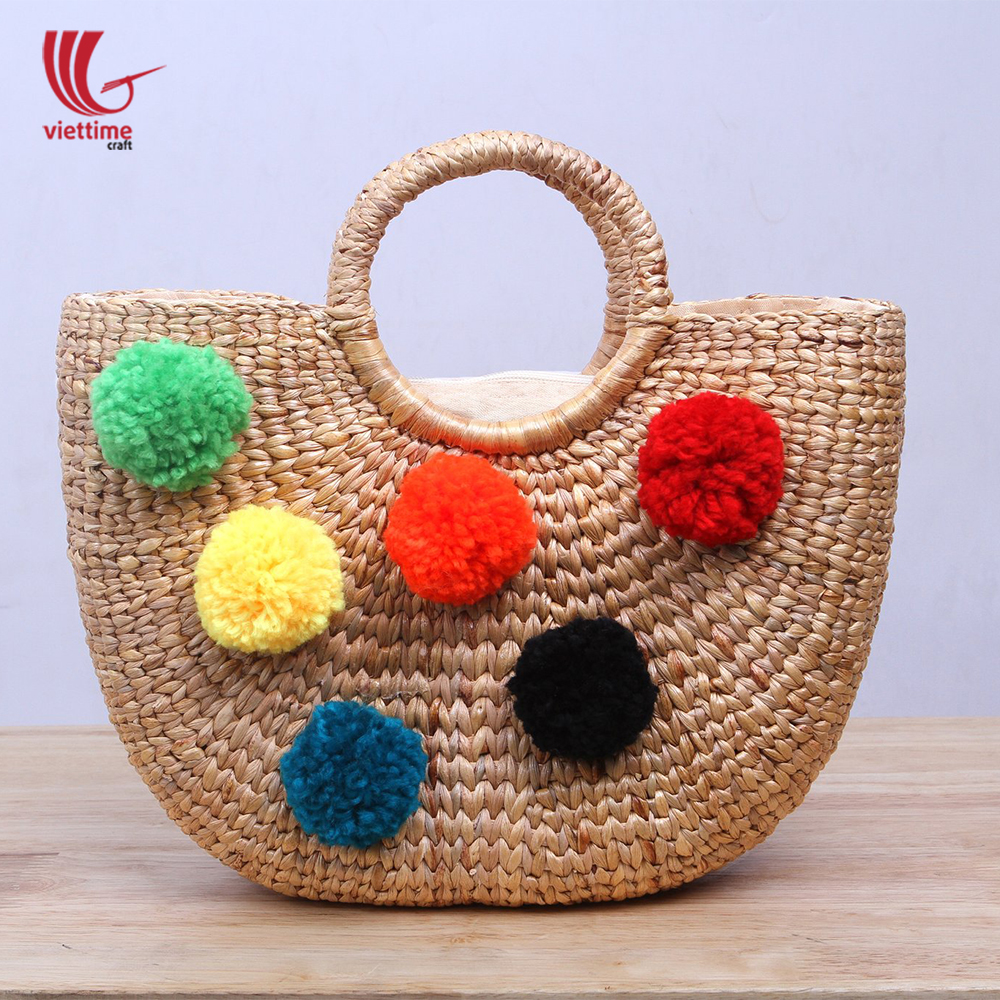 Bulk Buy Vietnam Wholesale High Quality Water Hyacinth Handbag With Rattan  Handle Straw Tote Bag Fashion Summer Beach Bag $10 from H&J Craftlink  Limited Company | Globalsources.com